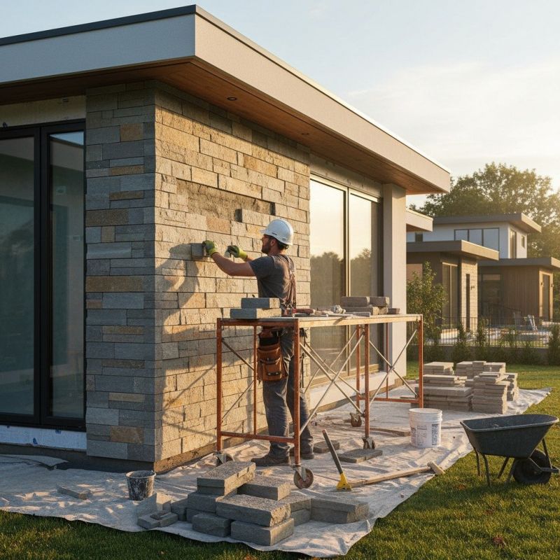 Local Stone Siding Installation pros at work