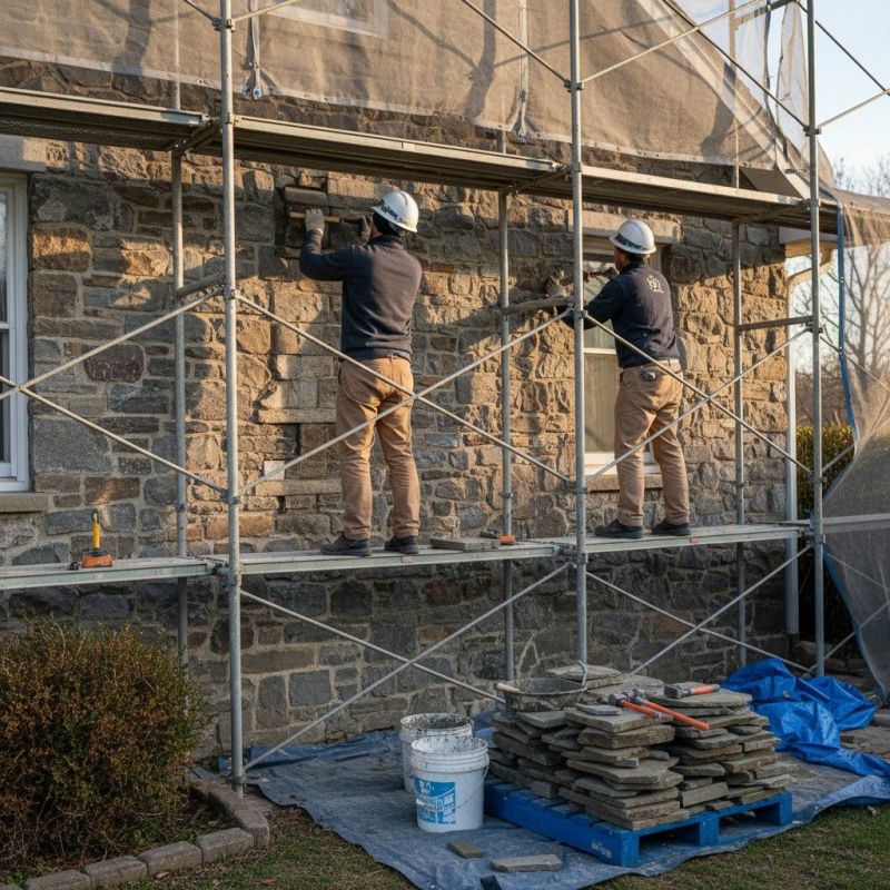 Stone Siding Installation
