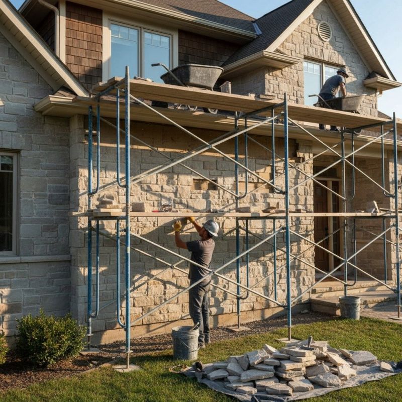 Stone Siding Installation